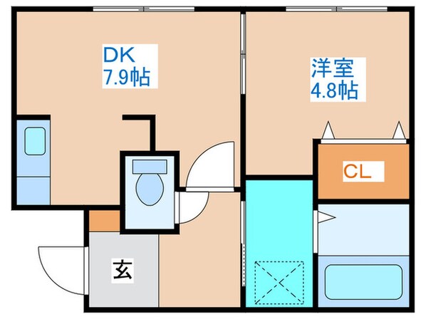 Enchante SHIROISHIの物件間取画像